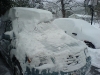 Auto mit Schnee